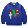 Suéter de cuello redondo de manga larga para niños y niñas, ropa de estilo coreano con dibujos animados de primavera y otoño de 2023, de algodón, para bebés, pequeños y medianos.