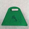 Bolsa de feltro personalizada com alça de madeira, bolsa de presente de alta qualidade para festas, bolsa tote, festival do barco-dragão, meados do outono, bolsa de presente Zongzi de alta qualidade