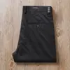 Estación Europea Pantalones Casuales de Gama Alta para Hombre Verano Nuevo Lyocell Antiarrugas Microelástico Gris Corte de Negocios Pantalones Rectos