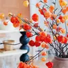 Linterna de Estilo Chino Fruta Flores Artificiales, Fruta Lannet, Fruta Auspiciosa, Decoraciones para Sala de Estar de Año Nuevo, Decoraciones Florales Festivas, Flores de Rama
