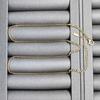 Corrente Solta Casual de Aço Titânio Dourado Corrente de Pérolas Corrente Caixa Corrente Torcida Mais Corrente Extensora Joia Versátil com Preservação de Cor Simples