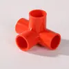 Conexões Conector PVC Três Vias Vermelho, Laranja, Rosa, Cotovelo Direto para Aquário, Tubo de Abastecimento de Água Verde, Amarelo, Preto, Roxo
