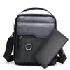 Nuevo bolso de hombro para hombre, bolso cruzado vertical informal de negocios, bolso de mano de cuero suave de PU, maletín de negocios