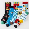 Calcetines de comercio exterior transfronterizos estilo académico coreano japonés para mujer, lindos calcetines de gatito de dibujos animados para otoño e invierno, fabricantes al por mayor