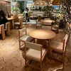 Tienda de Celebridades de Internet Hu Cha: Juegos de mesa y sillas a juego para restaurantes de comida ligera, sillas de comedor de madera maciza, restaurantes occidentales, restaurantes japoneses y establecimientos de comida informal