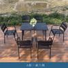 Combinación de Ocio para Exteriores Sencilla Patio Exterior Balcón Tienda de Té con Leche Mesa y Sillas Terraza al Aire Libre Jardín Mesa y Sillas de Comedor