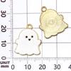 19 Fantasma de Halloween que Gotea Aceite Escoba Murciélago Sombrero de Mago Pulsera DIY Creativa Collar Colgante Accesorios de Joyería