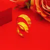 Anillo de pareja de oro de arena de Vietnam transfronterizo nuevo tendencia de moda europea y americana anillo abierto bañado en cobre oro real de 24k venta al por mayor