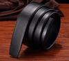 Tira de cinto resistente a riscos Pure Microfiber Belt Strip Top Layer Cowhide Pattern Homens Automático Buckle Belt Belt Body Buckle-Free Head Belt