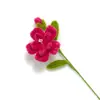 Barra giratoria de camelia con cifrado manual con flores con hierba Día de la Madre Día de San Valentín fábrica envío directo producto terminado regalo boutique