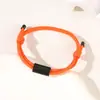 Pulseira Tubular Europeia e Americana Transfronteiriça com Cordão Duplo Colorida Aço Inoxidável Cor Impressão e Gravação Pulseira de Corda Trançada Ajustável