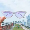 Nuevas Gafas de Sol Sexy Ojo de Gato Triangulares de Montura Pequeña Gafas de Sol Tendencia Europea y Americana Gafas de Moda Personalizadas Redes Sociales 9788