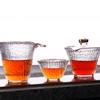 Tazón Cubierto de Rima de Bambú de Vidrio Juego de Té Kung Fu Taza de Té Sicai Traje de Cubierta de Té Tazón de Té Individual Engrosado Resistente al Calor