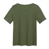 Camiseta Lisa de Cor Sólida, Manga Curta, Algodão, Moda de Rua, Moderna, Casual, Atacado