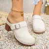 Sandalias de Tira Cruzada con Tacón Grueso y Punta Abierta para Mujer, Comercio Exterior Europeo y Americano 2026 Verano, Plataforma de Cuña Exterior, Suela Gruesa, Moda, Chanclas sin Cierre