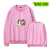 Série de histórias anime roupas periféricas suéter outono e inverno moda casual estilo coreano solto pescoço redondo moletom street wear