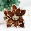 Flores Navideñas Artificiales Más Vendidas Transfronterizas, Flores Falsas, Flores de Magnolia Navideñas, Fábrica de Origen, Decoraciones Navideñas de Comercio Exterior, Flores Falsas