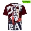 Angelsofdeath Periférico Estilo Coreano Casual 3D Camiseta de Manga Corta con Cuello Redondo para Mujer Moda al por Mayor Versátil
