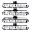 Venta Directa de Fábrica Control Remoto con Cable 12V Uno a Cuatro 16LED Luz de Parrilla para Coche Ultrabrillante Tipo Clip Luz Estroboscópica