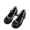 Sapatilhas Lolita Francesas com Laço de Renda para Mulheres 2026 Nova Coleção Primavera e Verão Sapatilhas Bico Redondo Versáteis Sapatos Mary Jane