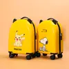 Maleta Infantil con Estampado de Selección de Fábrica Premium para Niños y Niñas, Diseño de Dibujos Animados, Maleta de Mano de 18 Pulgadas con Ruedas Universales y Candado de Combinación