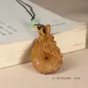 Sándalo Tallado Año Zodiacal Dragón Ruyi Cadena para Teléfono Colgante Llavero Colgante Creativo para Coche Pequeño Regalo