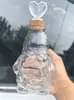 Botella de Vidrio con Tapón de Corcho Transparente Botella de los Deseos Creativa Botella Cielo Estrellado Arcoíris Botella de la Suerte de Deriva Botella para Bebidas Lista para la Venta