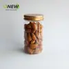 Botella de Plástico Transparente de 350ml Tarro para Empaque de Regalo Tarro Sellado Grado Alimenticio para Comida de Mascotas Tarro de Plástico para Nueces Tarro de Plástico Redondo
