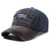 Gorra de Béisbol de Tela Lavada Vintage para Hombre con Letra, Gorra Vestida con Visera Curva, Primavera y Otoño, Deportes al Aire Libre, Gorra de Parasol para Mujer, Trendy