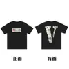 [Transfronterizo 220g] Marca Trendy Americana Vlone Jerry Big V Camiseta Casual Calle Alta Calle Street Pareja Manga Corta Vtg