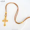 Collar Cruz Diamante Llama Shajin Kro con Cadena para Clavícula Mano Hip-hop Estilo Ins Todo Fósforo Lujo Ligero