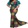 1 Pieza Vestido Étnico Africano para Mujer Vestido Largo Algodón Ankara Vestido Largo WY7965