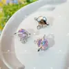 Moca de Colores con Colgante de Planeta Luna Estrella Pulsera de Cuentas Hecha a Mano DIY Pendientes Collar Accesorios de Joyería