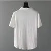 Traje de verano ultra delgado de cinco cuartos de seda helada y lino para hombre, conjunto de dos piezas de algodón y lino, talla grande, moderno, lujo ligero, ropa deportiva holgada