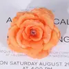 8CM Cabeza de Rosa Venta al por Mayor Diseño de Pared de Flores para Boda Arreglo Floral Verde Halloween Tocado Flor de Tela de Seda Rosa
