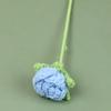 Arreglo de Flores de Rosa de Hilo Tejido a Mano Individual Decoración Flor Artificial Regalo para el Día de la Madre Ramo Venta al por Mayor