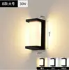 Luz de Pared Led para Exteriores Impermeable Minimalista Moderna Luz para Pared Exterior Jardín Doble PC Alto Brillo Resistente a la Humedad