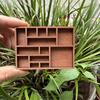 Estante Transfronterizo para Minúsculos Adornos Marco Mini de Madera para Joyería Adornos de Almacenamiento de Muestras de Mineral