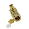 Conector SMB-KWB2 macho chapado en oro de latón con enchufe curvo para conectar cable RG405U de 50 ohmios RF coaxial