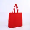 Bolsas de mano 3D de tela no tejida de moda en stock, estilo vertical, bolsas de embalaje ecológicas para tiendas de ropa, con cierres de broche