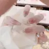[Sem Arrependimentos] Unhas Vestíveis Puramente Feitas à Mão com Efeito Olho de Gato de Desejo Puro, Peças de Nail Art Artesanais de Alta Qualidade, Pacote com 10