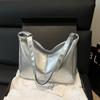 Bolso Bandolera de Gran Capacidad 2025 Nueva Moda Trendy Versátil de Alta Gama Blanco Roto Suave Casual para Viajero Bolso de Hombro