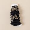 Calcetines para Niña con Lazo de Peluche, Tubo Largo Tejido, Estilo Coreano, Lindos y Elegantes, Rodilleras Cálidas para Niñas, Calcetines Altos de Felpa
