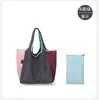 Bolsa Dobrável de Armazenamento Transfronteiriça Grande Capacidade Bolsa de Compras Impermeável Supermercado Sacola Tote Portátil Ecológica Bolsa de Tecido Moda Lancheira