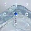 Pendientes de Colgante Redondos Pequeños de Zirconia en Aleación de Titanio Astmf-13 Titanio G23 Roscado Interno Zirconia Labret Joyería para Piercing