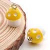 Péndulo de Hongo Colorido de Resina de Venta Caliente Transfronterizo Materiales para Llavero Pulsera DIY Accesorios de Joyería