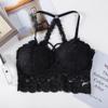 Fada geração cacau renda sexy beleza costas nuas embrulhado peito sem aro de aço com bojo anti-exposição roupa íntima feminina