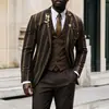 Nueva Chaqueta de Traje a Cuadros de Fila Única con Dos Botones de Comercio Exterior Transfronterizo para Hombre, Parte Superior de Traje Casual Ajustada para Hombre