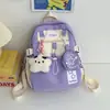 Mochila de estrella de cinco puntas Verano 2024, estilo lindo ins japonés, linda y esponjosa, para niñas jóvenes, fresca y versátil, adecuada para salidas