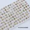 Rinestones para Uñas Dongzhou Corazón de Melocotón 5.5MM Base Puntiaguda Rinestones de Vidrio de Forma de Corazón de Colores Accesorios para Joyería DIY Decoración de Uñas Rinestones